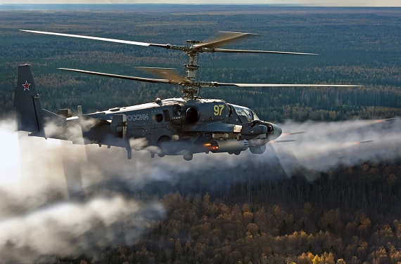 Máy bay trực thăng tấn công Ka- 52 Alligator.