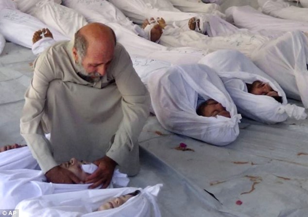 Các nạn nhân thiệt mạng trong vụ tấn công bằng vũ khí hóa học tại Syria vào ngày 21/8.