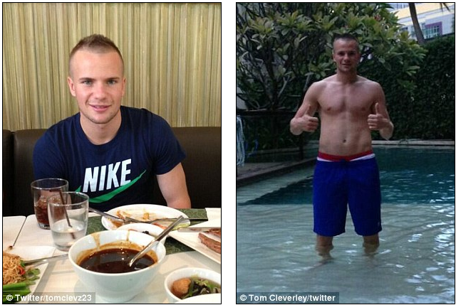 
	Tom Cleverley đang nghỉ ngơi tại Bangkok