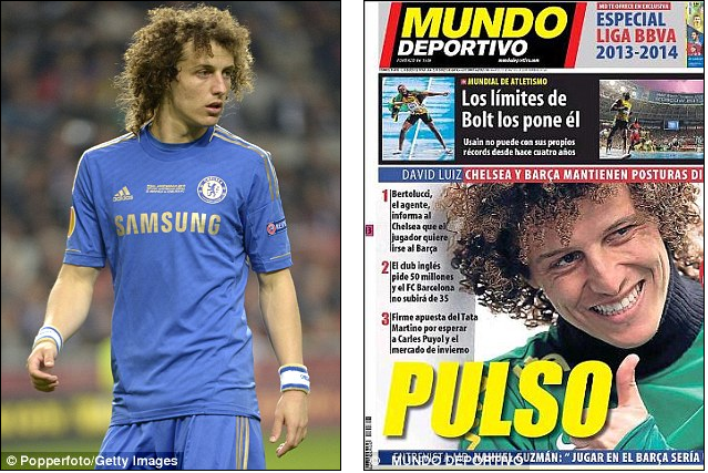 
	Có thông tin cho rằng David Luiz đã ngỏ ý muốn rời khỏi Stamford Bridge