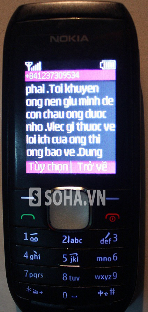 	Nội dung tin nhắn dọa dẫm của 1 số lạ được gửi đến nhà báo Văn Hiền vào chiều ngày 28/9