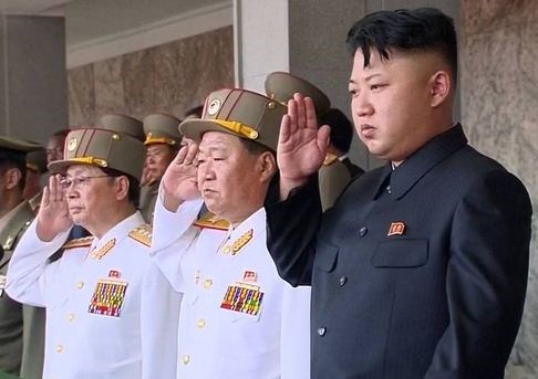 
	Từ trái qua phải: Kim Jong Un, Choe Ryong Hae, Jang Song Thaek.