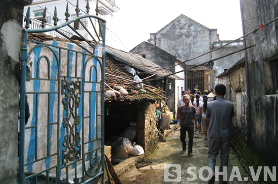 Ngôi nhà nơi bà Hào bị sát hại.