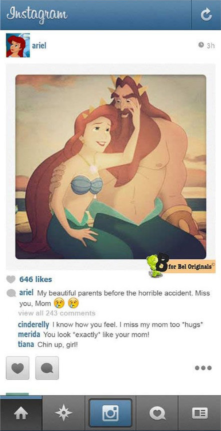 	Nàng tiên cá Ariel chia sẻ cảm xúc về người mẹ quá cố của mình trên Instagram và được nhiều người đồng cảm.