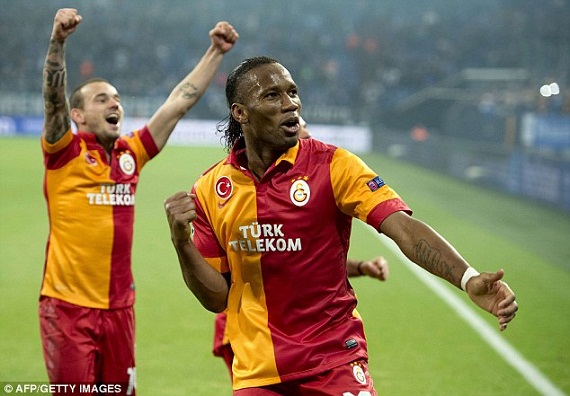 
	Nhờ có Drogba, Galatasaray sẽ là người chiếm ưu thế trong cuộc cạnh tranh này