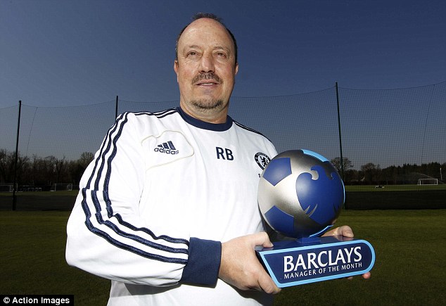 
	Rafael Benitez được nhận danh hiệu HLV xuất sắc nhất tháng Tư của Premier League