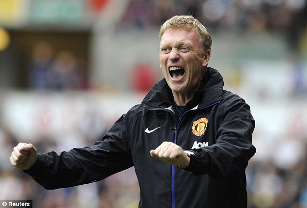 	HLV David Moyes tỏ ra rất vui sướng sau chiến thắng đậm của Man United