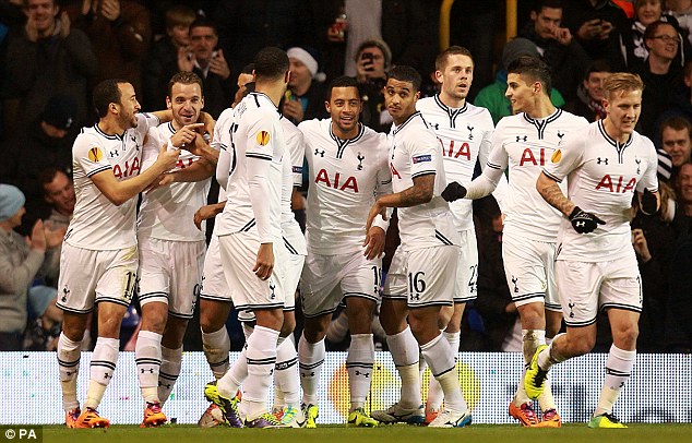  	Tottenham đã cs một trận đấu khá dễ dàng trước Anzhi