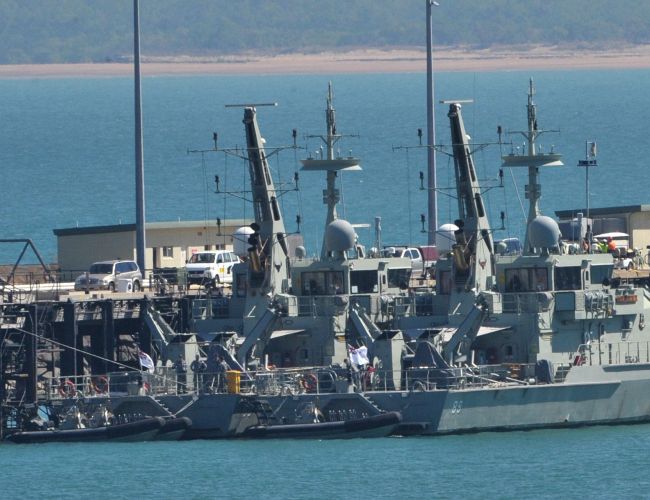 	Các tàu chiến tại căn cứ Darwin, Austraulia