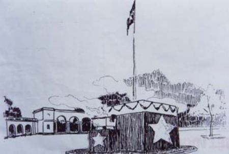 	Bản vẽ thiết kế Lễ đài Độc lập ngày 2/9/1945