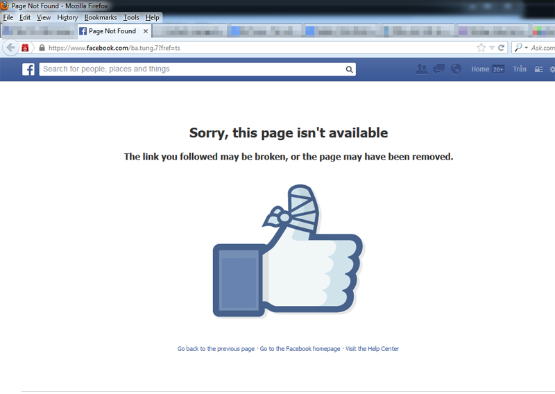 	Bà Tưng đã đóng cửa facebook chờ bão tan.