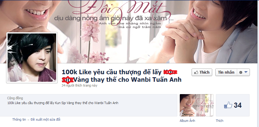 Lời lẽ ngông nghênh trên fanpage lợi dụng sự ra đi của Wanbi Tuấn Anh