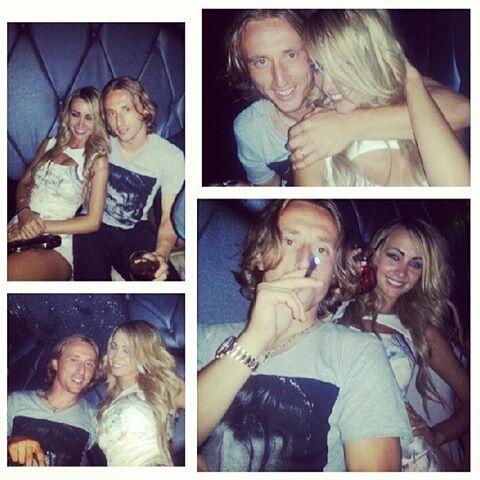 	Hình ảnh lừa dối vợ con của Luka Modric