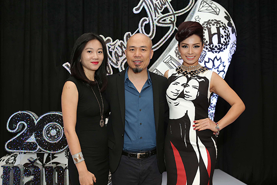 
	Nhạc sĩ Huy Tuấn, người giám khảo đồng hành cùng người mẫu Thuý Hạnh trên sân khấu Vietnam Got Talent.
