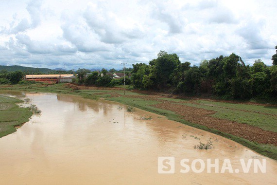 Khúc sông Gang - nơi các em học sinh gặp nạn chiều ngày 19/7.