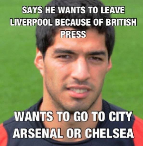 	Thế Arsenal và Chelsea không phải đội bóng nước Anh sao Suarez?