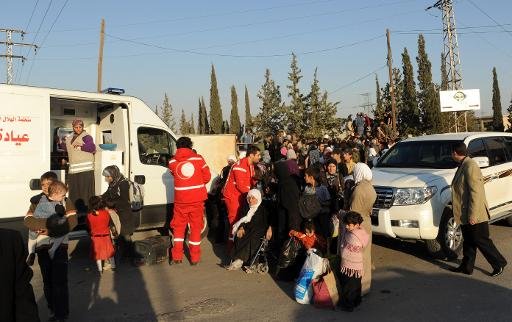  	Các nhân viên cứu trợ ở Syria