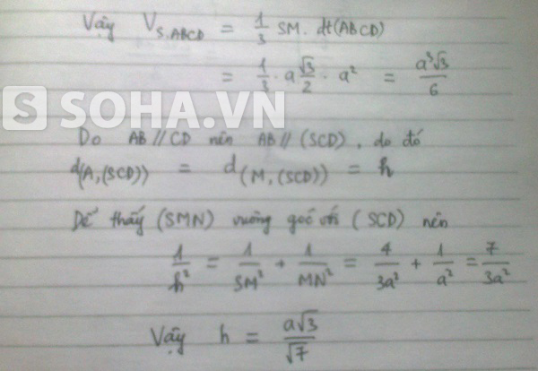 Đáp án đề thi môn Toán khối B năm 2013 (Liên tục cập nhật)