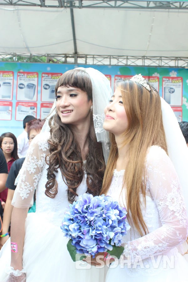 Hôn nhân đồng giới ở Việt Nam vẫn bị phản đối gay gắt. (Ảnh chụp tại sự kiện 