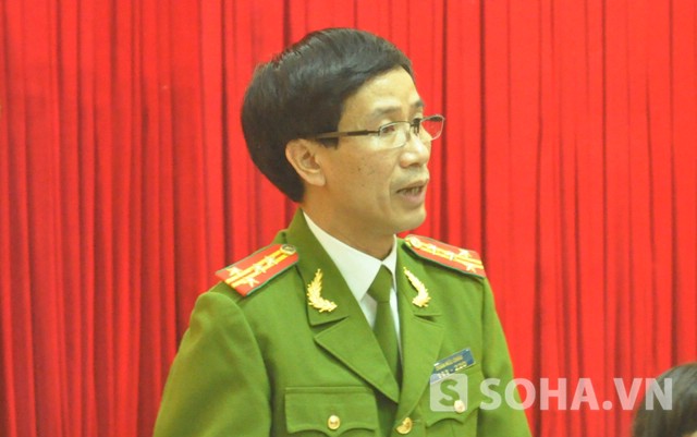 Đại tá Doãn Hữu Châu - Trưởng Phòng CSMT, Công an TP. Hà Nội (Ảnh: Tuệ Minh)