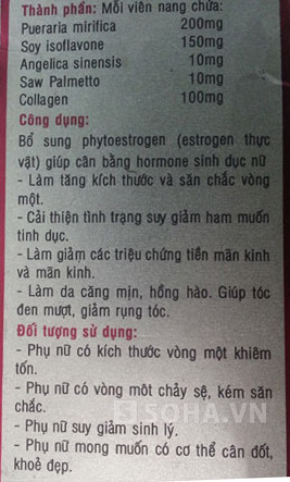 Công dụng làm tăng vòng 1 