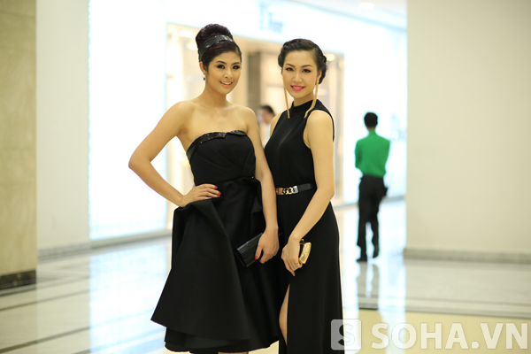 Hoa hậu Ngọc Hân gợi cảm cùng sắc đen