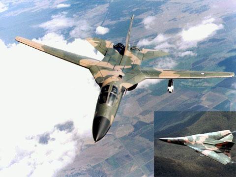	Máy bay cánh cụp cánh xòe F-111 là máy bay có độ cao bay cực thấp