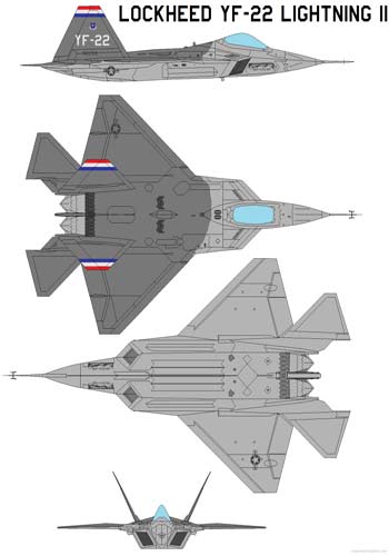 YF-22 được cho là loại máy bay chiến đấu tinh vi nhất thế giới, có khả năng tấn công mục tiêu cả trên không lẫn mặt đất.