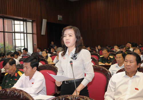 Đại biểu Quốc hội Nguyễn Thị Kim Thúy - TP. Đà Nẵng.  (Ảnh: Hữu Hoa)