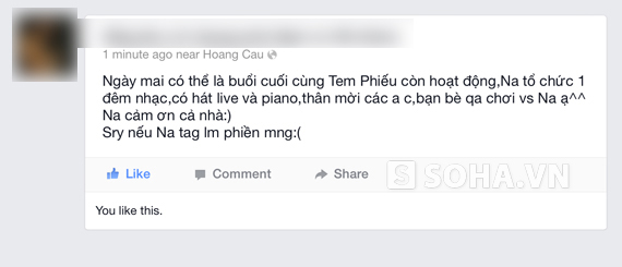 
	Buổi kinh doanh cuối cùng cũng là để tri ân khách hàng của một cửa hàng tại Zone 9.