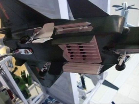 
	Bức ảnh tại triển lãm hàng không của J-20 với hệ thống vũ khí.