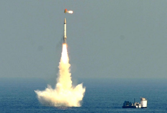 	Tên lửa K-15 Sagarika trong một buổi thử nghiệm