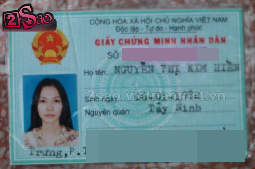 Xem chứng minh thư của Ngọc Trinh, Hoàng Thùy Linh, Hồng Quế...