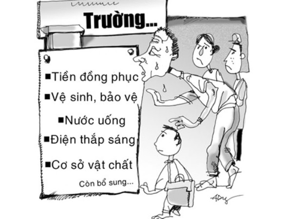 Mặc dù các cấp quản lý đã đưa ra quy định khoản nào được thu, không được thu trong trường, nhưng tình trạng lạm thu vẫn diễn ra gây bức xúc trong dư luận.