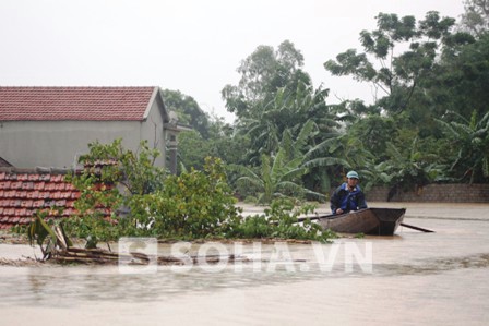 Hồ đập xả lũ sau siêu bão, hàng nghìn hộ dân ngập tới nóc nhà