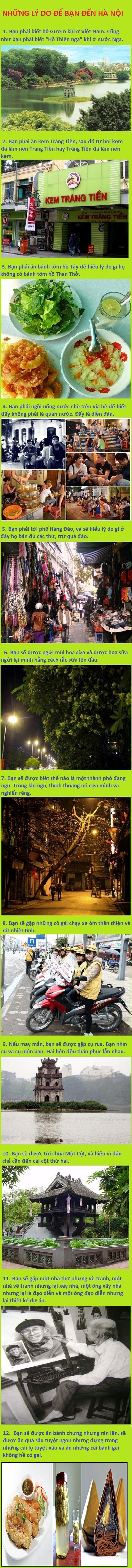 	Những lý do bạn nên đến Hà Nội.