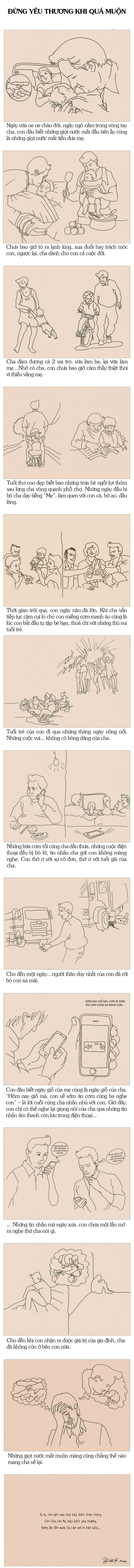 Truyện ảnh cảm động mùa lễ vu lan :  Đừng yêu thương khi quá muộn