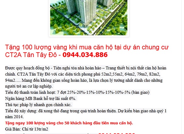 Đem vàng 'dụ' khách mua nhà