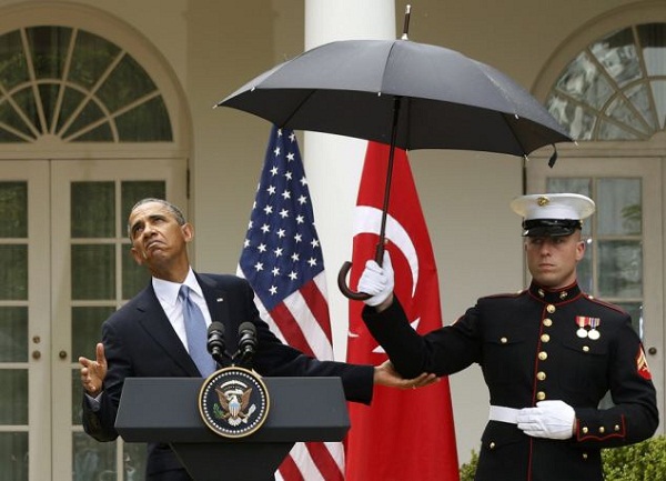 
	Tổng thống Obama đã nói đùa về chuyện thời tiết...