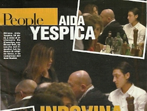 
	Yespica và Ozil bị bắt gặp tại Milan
