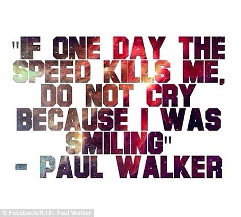 
	Câu nói kinh điển của nam diễn viên xấu số Paul Walker