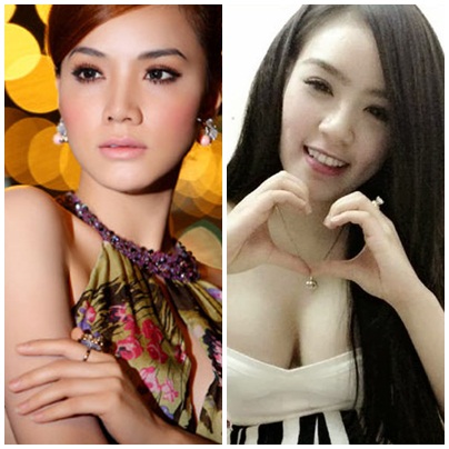  	Phương Ltf (bên phải) có nhiều nét giống với người mẫu Trang Nhung