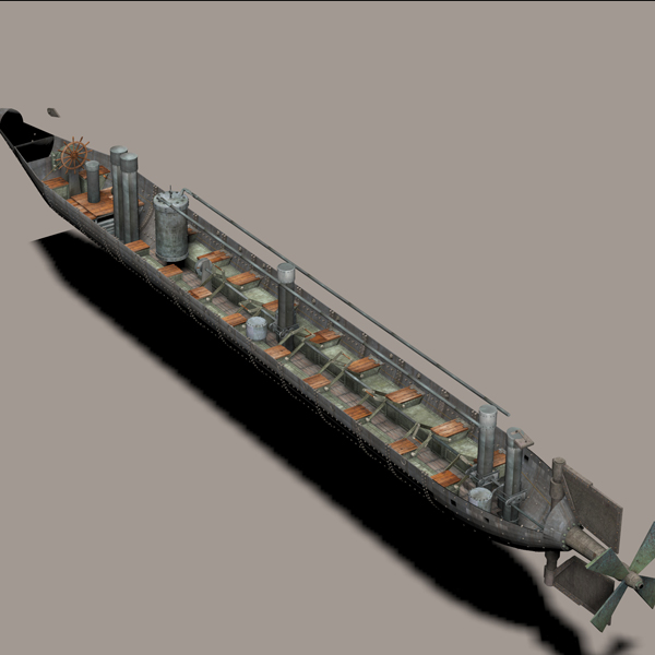 Mô hình mô phỏng bên trong tàu ngầm USS Alligator