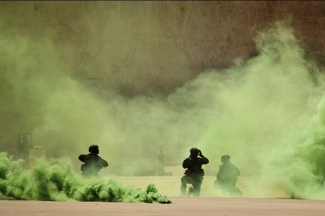 Lính biệt kích Mỹ, Jordan và Iraq tham gia một cuộc diễn tập trong khuôn khổi cuộc tập trận chung Eager Lion tại Amman, Jordan.