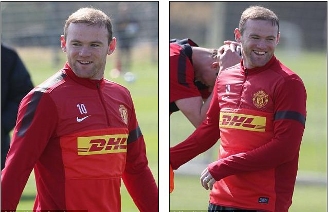 Chùm ảnh: Rooney tươi rói đập tan tin đồn