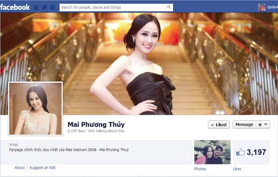 Truy tìm Facebook của hoa hậu Mai Phương Thúy, Ngọc Hân