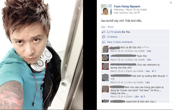 Đến thăm facebook của chàng trai đào hoa bậc nhất showbiz Việt