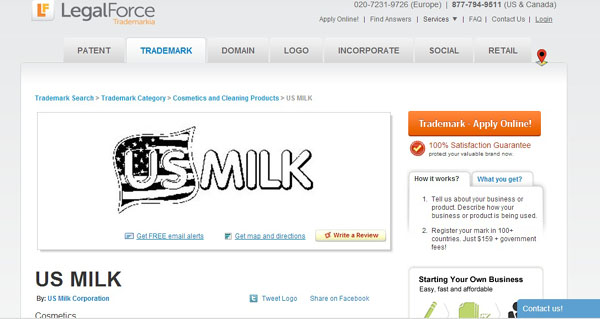 Một số cư dân mạng đã tìm kiếm thông tin trên web: http://www.trademarkia.com/us-milk-85251316.html và cho biết, có vẻ như thương hiệu US Milk mới được đăng ký (?!).