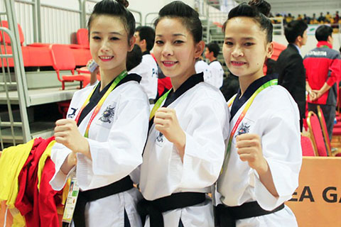 
	Ba cô gái tài sắc vẹn toàn của taekwondo Việt Nam