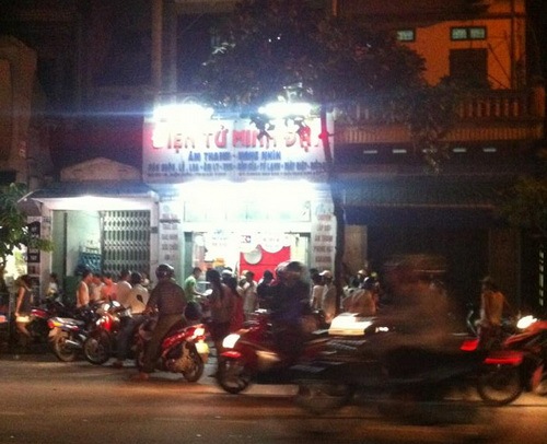 	Cửa hàng điện tử Minh Đại nơi xảy ra vụ việc